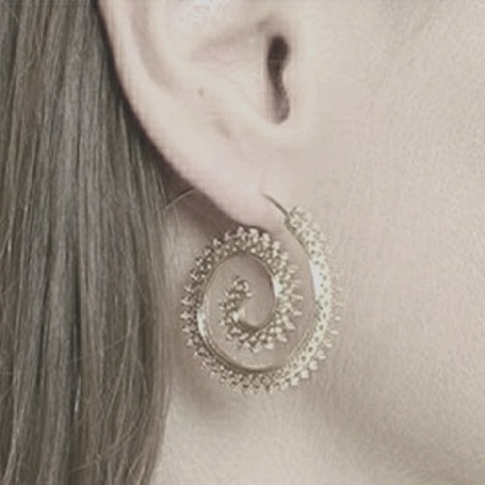 New! Cheermo Spiral Earrings